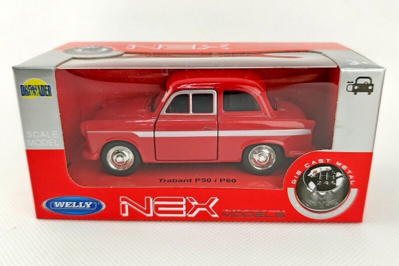 Welly Trabant P50 / P60 1:34 červený